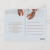 エレガントモダンシンプルロブスター沸騰 ポストカード (裏面)