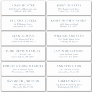 エレガントモダンシンプル住所 シール