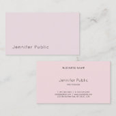 エレガントモダンシンプル優雅な紫色の平野 名刺 (正面/裏面)