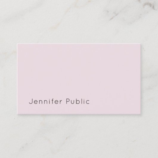 エレガントモダンシンプル優雅な紫色の平野 名刺 (正面)