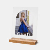 エレガントモダンシンプル図画卒業写真アーチ アクリルサイン (傾斜)