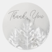 エレガントモダンシンプル感謝してい君銀 ラウンドシール (正面)
