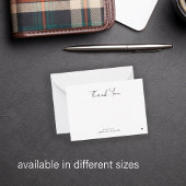 エレガントモダンシンプル感謝していChic Script You ノートカード