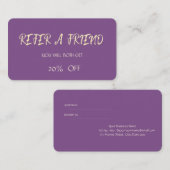 エレガントモダンシンプル紹介カード 紹介カード (正面/裏面)