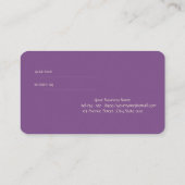 エレガントモダンシンプル紹介カード 紹介カード (裏面)