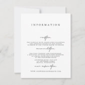 エレガントモダンシンプル結婚のエンクロージャカード 招待状 (正面)