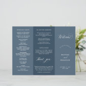 エレガントモダンシンプル結婚式 プログラム (スタンド正面)