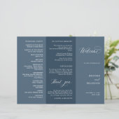 エレガントモダンシンプル結婚式 プログラム (スタンド正面)