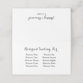 エレガントモダンシンプル結婚Guest Listテーブル プレイスカード (外部開封)