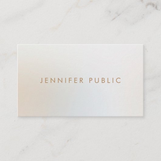 エレガントモダンシンプル美しいサロン美容師 名刺 (正面)