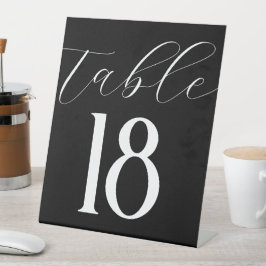 エレガントモダンシンプル表白黒 台座サイン