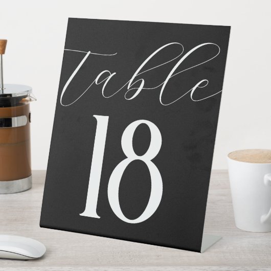 エレガントモダンシンプル表白黒 台座サイン (インサイチュ)