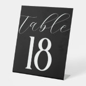エレガントモダンシンプル表白黒 台座サイン (正面)