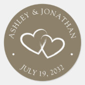 エレガントモダンシンプル要素 ラウンドシール (正面)