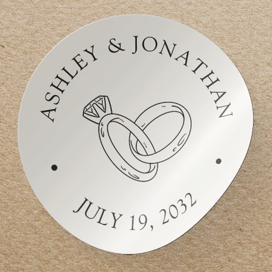 エレガントモダンシンプル要素 ラウンドシール