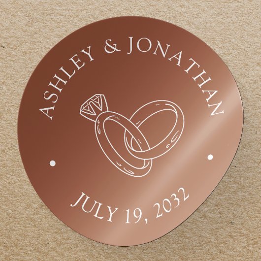 エレガントモダンシンプル要素 ラウンドシール