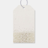 エレガントモダンシンプル金ゴールドシックビーフサンキューサンキュー ギフトタグ (裏面)