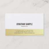 エレガントモダンシンプル金ゴールドプロフェッショナルデザイン 名刺 (正面)