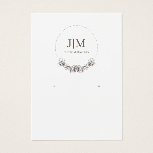 エレガントモダンジュエリーイヤリング表示モノグラム (正面)