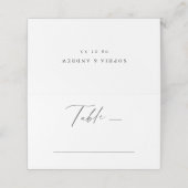 エレガントモダンスクリプト結婚ミニマリスト プレイスカード (外部開封)