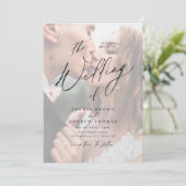 エレガントモダンスクリプ結婚ト 招待状 (スタンド正面)