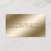 エレガントモダンスタイリッシュストライプのプロフェッショナル 名刺 (裏面)