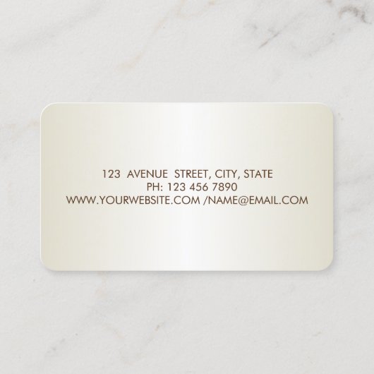 エレガントモダンスタイリッシュストライプの,金ゴールドの円,唇 名刺 (裏面)