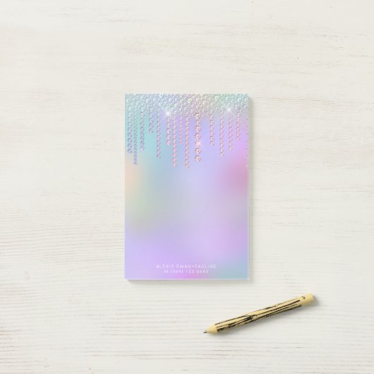 エレガントモダンスタイリッシュダイヤ ポストイット (デスク上)