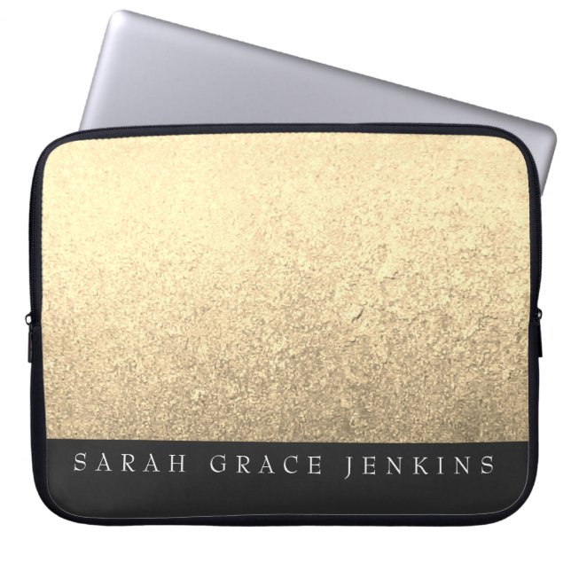 エレガントモダンスタイリッシュパーソナライズされた ラップトップスリーブ (正面)