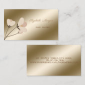 エレガントモダンスタイリッシュフローラ 名刺 (正面/裏面)