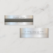 エレガントモダンスタイリッシュプロフェッショナル スキニー名刺 (正面/裏面)