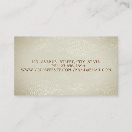 エレガントモダンスタイリッシュプロフェッショナル 名刺 (裏面)