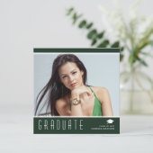 エレガントモダンスタイリッシュ写真白 案内状 (スタンド正面)