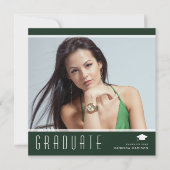 エレガントモダンスタイリッシュ写真白 案内状 (正面)