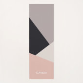 エレガントモダンスタイリッシュ幾色ブロック ヨガマット (正面)