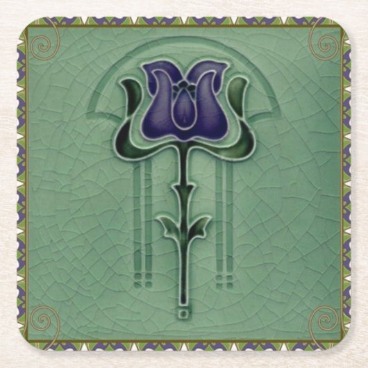 エレガントモダンスタイリッシュ新しい スクエアペーパーコースター (正面)