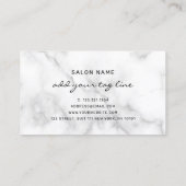 エレガントモダンスタイリッシュ理美容師 名刺 (裏面)