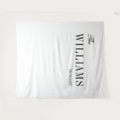 エレガントモダンスタイリッシュ結婚背景 タペストリー (正面(横))