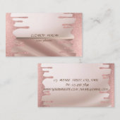 エレガントモダンスタイリッシュ、グリッター廃棄 名刺 (正面/裏面)