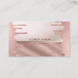 エレガントモダンスタイリッシュ、グリッター廃棄 名刺