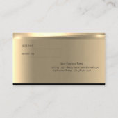 エレガントモダンスタイリッシュLuxury Referral Card 紹介カード (裏面)