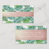 エレガントモダンスタイリッシュTropical Palm葉s 名刺 (正面/裏面)
