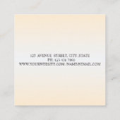 エレガントモダンストライプのグリッターフェイクー スクエア名刺 (裏面)