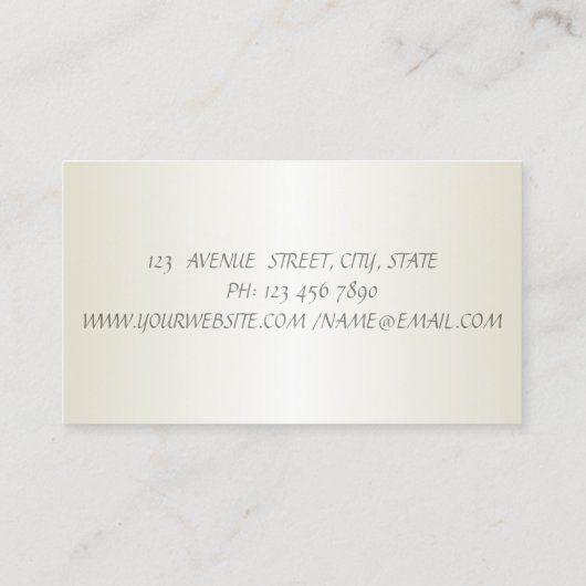 エレガントモダンストライプの，ペストリーフローラミキサー 名刺 (裏面)