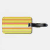 エレガントモダンストライプモノグラムの ラゲッジタグ (裏面横)