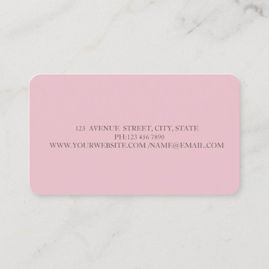 エレガントモダンストライプ金ゴールド 名刺 (裏面)