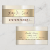 エレガントモダンストライプ,ハートロイヤリティカード ロイヤリティカード (正面/裏面)