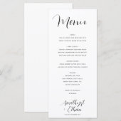 エレガントモダンス結婚クリプト メニュー (正面/裏面)