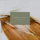 エレガントモダンセージ結婚グリーンの座席表 テーブルナンバー