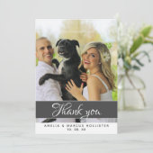 エレガントモダンタイポグラフィサンキューカード サンキューカード (スタンド正面)